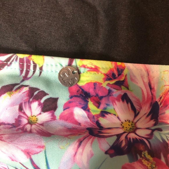 Garage teal tropical 2 piece swimsuit bikini - Picture 9 of 10